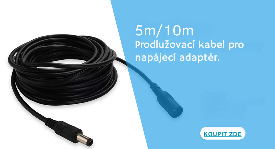 5m10m Prodlužovací kabel pro napájecí adaptér.